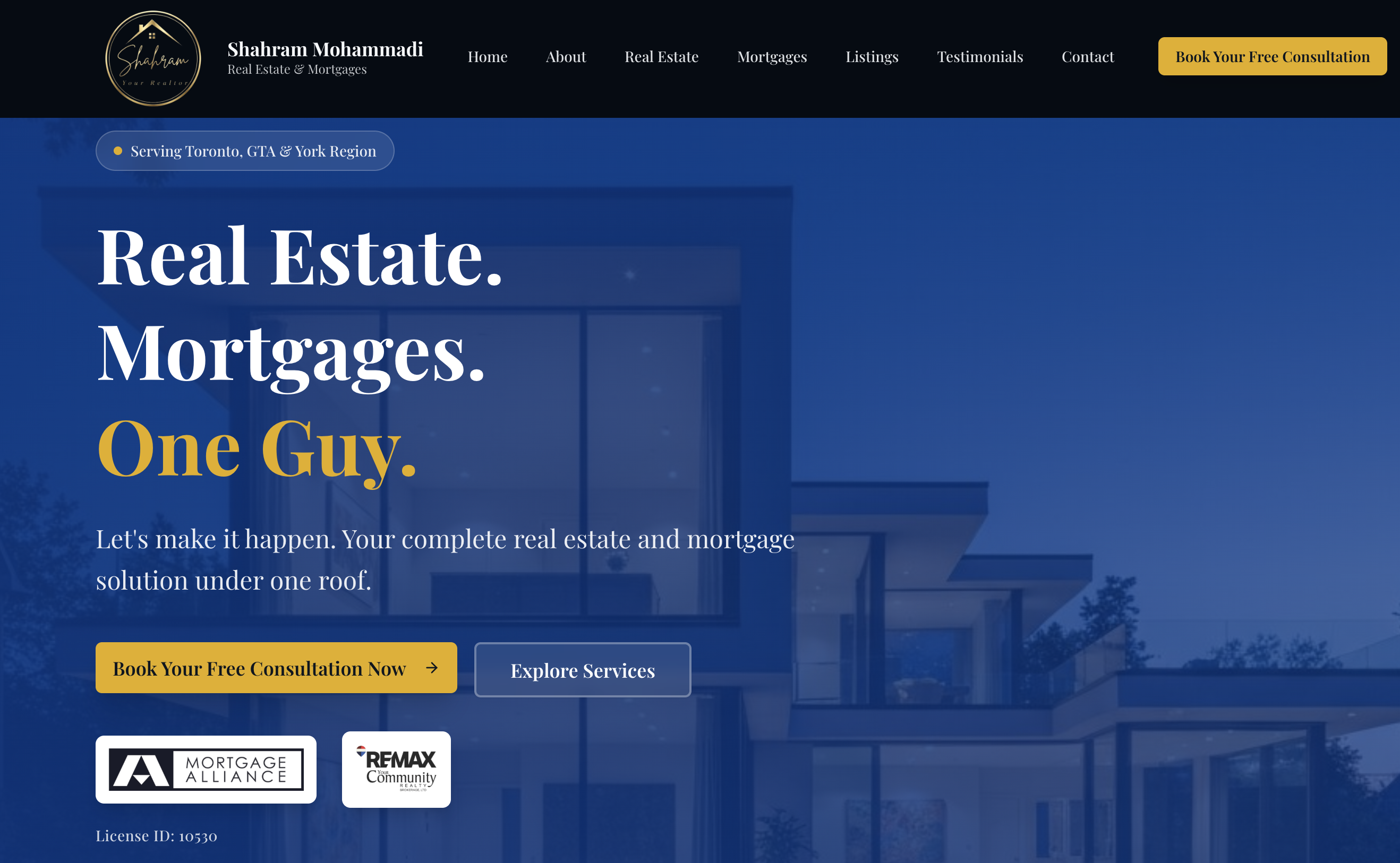 Real Estate Page website preview